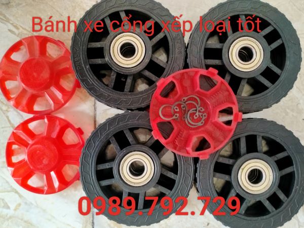bánh xe cổng xếp chạy điện tại tây ninh