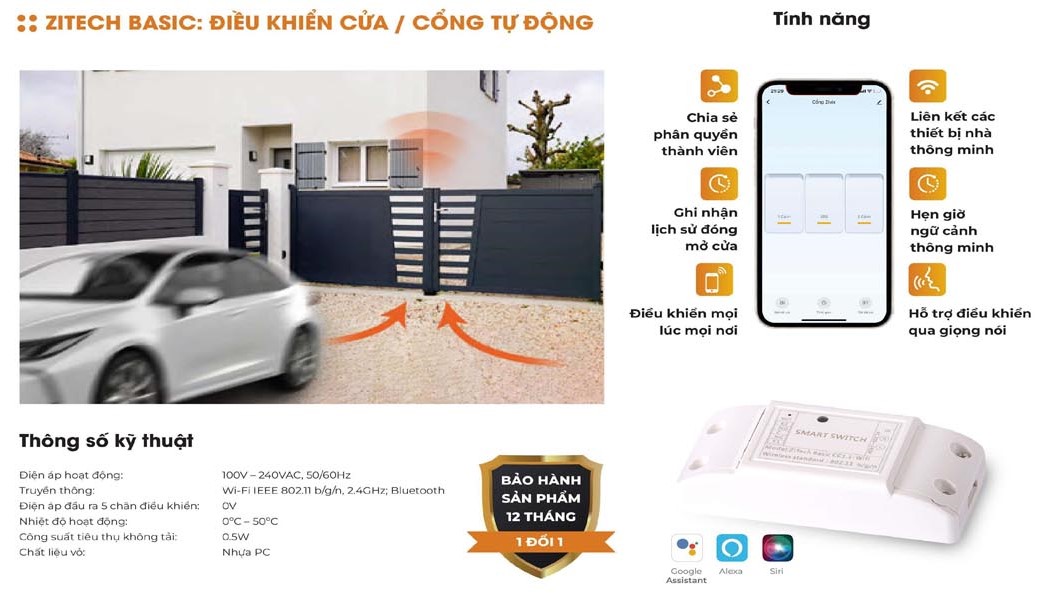 bộ điều khiển cửa cổng qua điện thoại tại bình dương