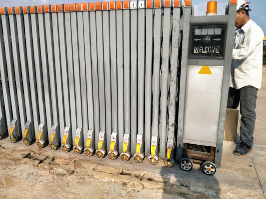 bánh xe cổng xếp tại hải phòng