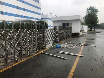 phụ kiện cổng xếp inox tại lâm đồng